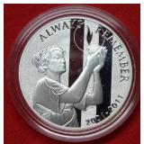 2001-2011  Sept 11th 1oz .999 Silver Commemorative