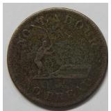 No Labor No Bread Canada Half Penny