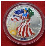 2000 American Eagle Colorized 1 Ounce Silver