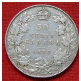 1917 Canada Silver Half Dollar