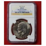1977 D Eisenhower Dollar NGC MS65 Big Sky Hoard