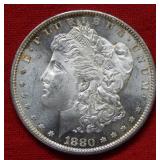 1880 S Morgan Silver Dollar Coin