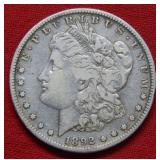 1892 S Morgan Silver Dollar Coin