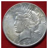 1927 S Peace Silver Dollar