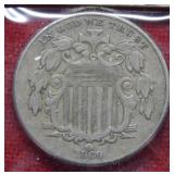 1869 Shield Nickel