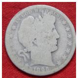 1896 O Barber Half Dollar