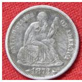 1873 Seated Liberty Dime with Arrows