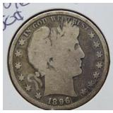 1896 Barber Silver Half Dollar