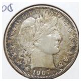 1907 O Barber Silver Half Dollar