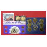 Mixed Lot of 1943 Steel Cents& Medals (Presidents)
