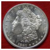 1881 S Morgan Silver Dollar