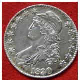 1830 Bust Half Dollar Coin