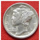 1918 S Barber Silver Dime