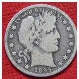 1895 O Barber Silver Half Dollar