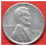 1943 S/S Lincoln Wheat Cent - Error