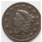 1827 Large Cent Coin
