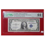 1935 D $1 Silver Certificate PMG 64 EPQ
