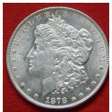 1878 Morgan Silver Dollar 7/8 Tail Feathers