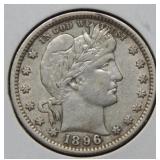 1896 Barber Silver Quarter