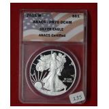 2011 W Silver Eagle ANACS PR70 DCAM