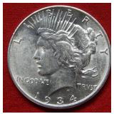 1934 D Peace Silver Dollar
