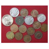 Mixed Lot of US and Foreign Coins