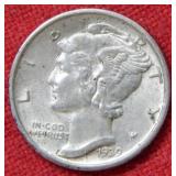 1939 D Mercury Silver Dime