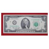 1976 $2 Fed Res Note - Radar Note