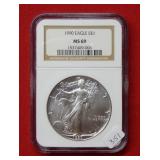 1990 Silver Eagle NGC MS69