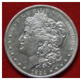 1894 O Morgan Silver Dollar