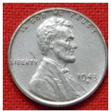 1943 S Double Date Steele Cent Coin