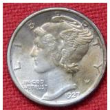 1927 Mercury Silver Dime