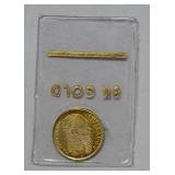 8 KT Solid Gold Commemorative