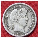 1916 Barber Silver Dime