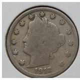 1912 S Liberty Head Nickel