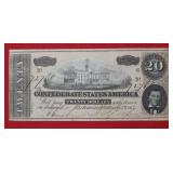 1864 CSA $20 Note T-67  #72760