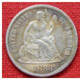 1883 Seated Liberty Silver Dime