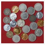 Lot of Old US Coins - Cents and Nickels