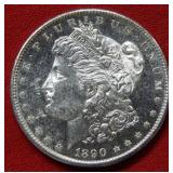 1890 S Morgan Silver Dollar Coin