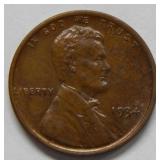 1934  Lincoln Wheat Cent - Red and Brown