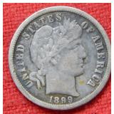 1899 O Barber Dime