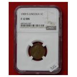 1909 S Lincoln Wheat Cent NGC F12 BN
