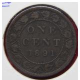 1891 Canada Large Penny