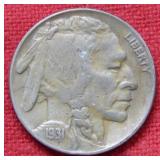 1931 S Buffalo Nickel