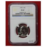 1955 Washington Silver Qtr NGC PF67