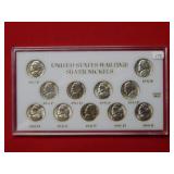 US Silver Wartime Jefferson Nickel Set