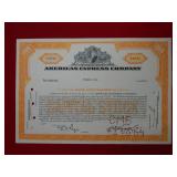 American Express Stock Certificate
