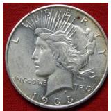 1935 S Peace Silver Dollar