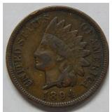 1894- 1 over 1 Indian Head Cent