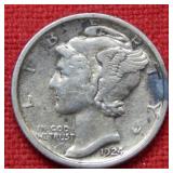 1924 D Mercury Silver Dime Coin